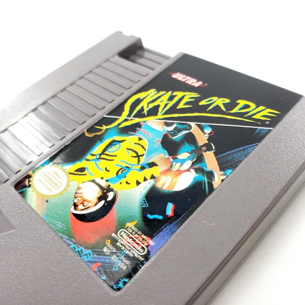 Skate or Die Nintendo NES Authentic w/ Manual & Case Pristine Label Tested Works